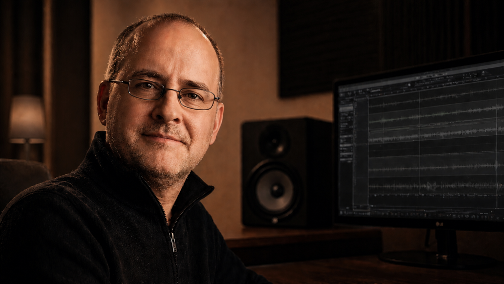 Andrew Hewitt in his Los Angeles studio